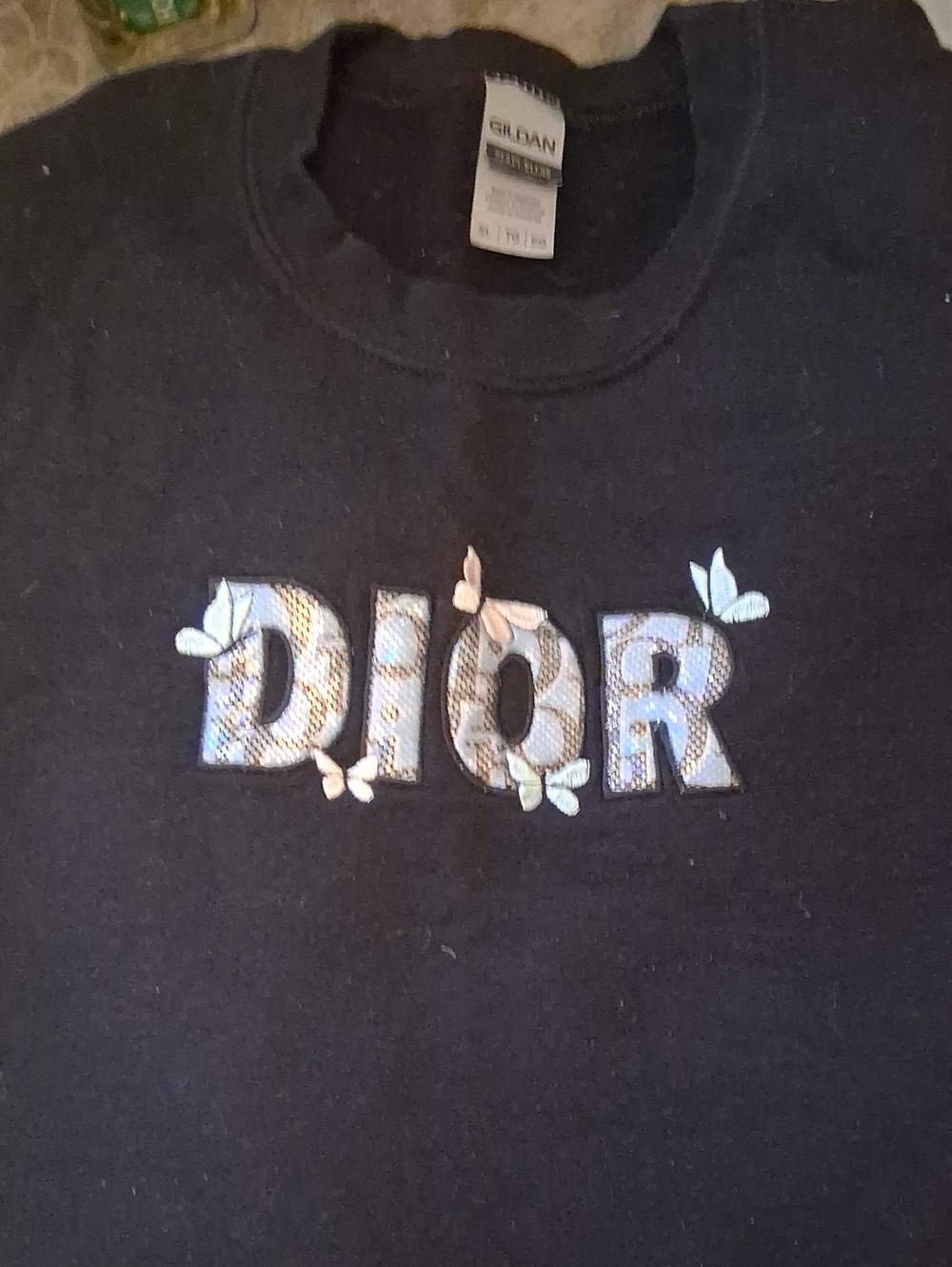 Black Dior Style Sweatshirt XL